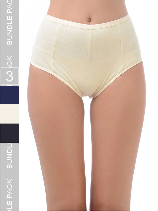 Mamma Presto Pack Of 3 High Rise Maternity Cotton Panty - Da Intimo