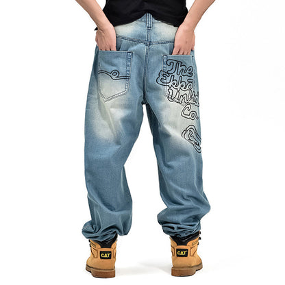 Hip Hop Denim Men’s Jeans – Simple & Stylish