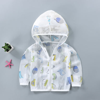 Children's Sun Protection Clothing Outdoor Breathable Lightweight Coat