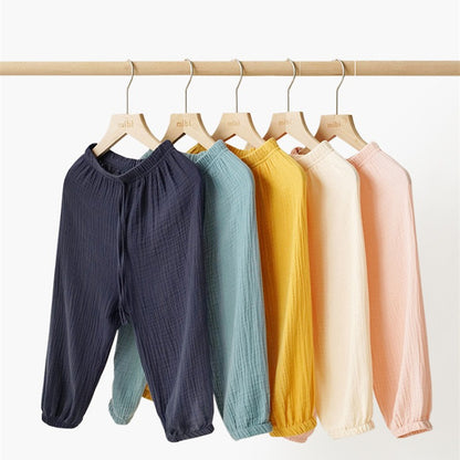 Breathable Cotton-Linen Mosquito Pants for Kids