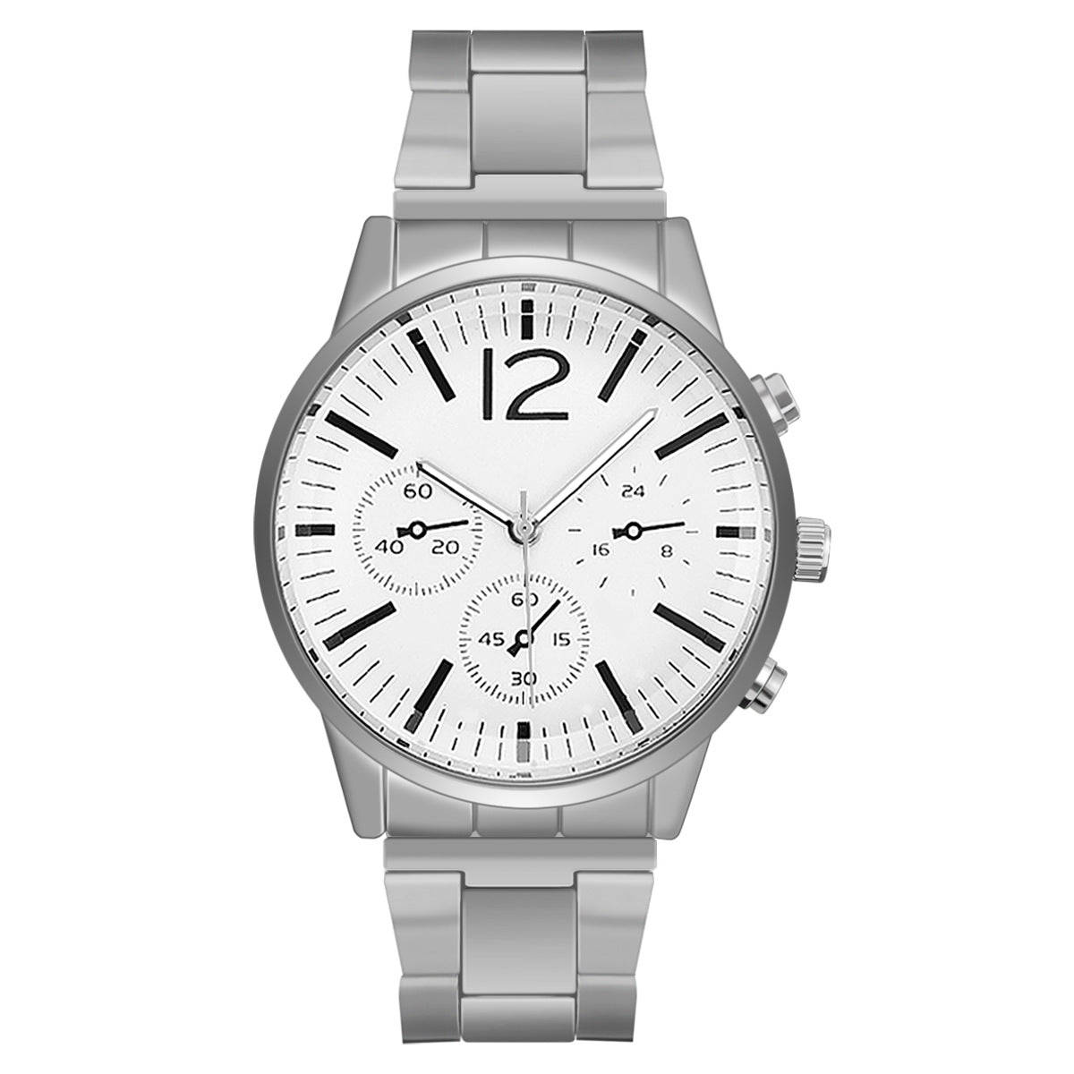 Casual Men's Watch – Available in Black and Silver Designs