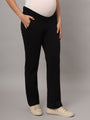 Mamma Presto Low Waist Black Maternity Trousers - Da Intimo