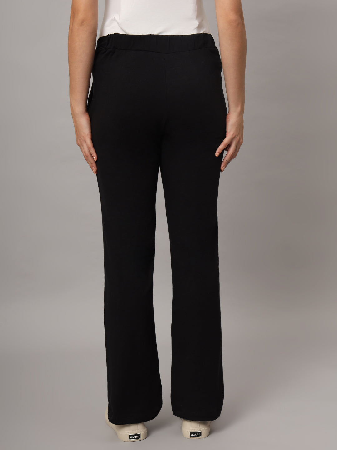 Mamma Presto Low Waist Black Maternity Trousers - Da Intimo