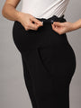 Mamma Presto High Waist Black Maternity Trousers - Da Intimo