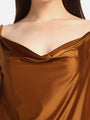 Satin Cowl Neck Babydoll - Da Intimo