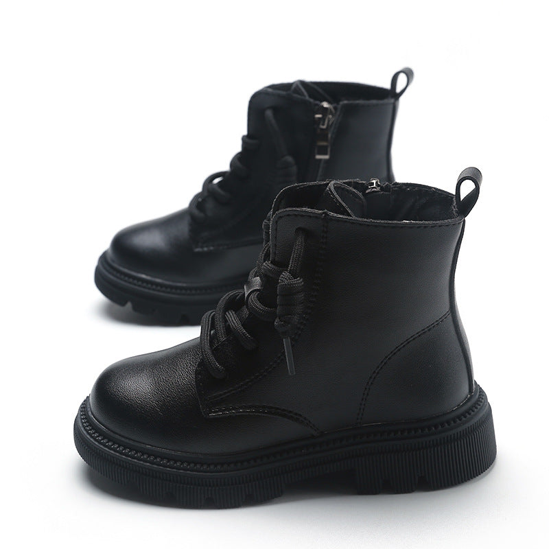 Boys' Shoes And Girls' Middle-aged Children's Martin Boots