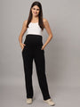 Mamma Presto High Waist Black Maternity Trousers - Da Intimo