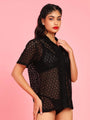Da Intimo Delicate Lace Half Sleeves Relaxed Fit shrug - Da Intimo - Lingerie Online Store India