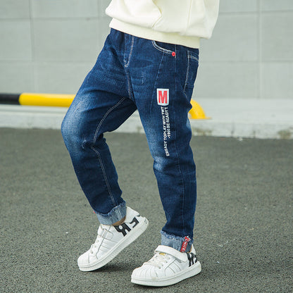 Korean-Style Boys' Fashion Jeans