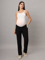 Mamma Presto Low Waist Black Maternity Trousers - Da Intimo
