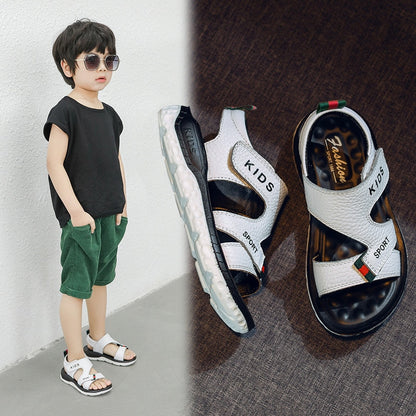 Boy's  Leather Sandals Soft Bottom Non-slip Casual Children's Sandals