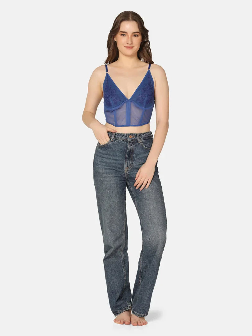 Da Intimo Embroidered Design Corset - Da Intimo