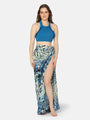 Halter Neck Three Piece Swimwear Set with Sarong - Da Intimo - Lingerie Online Store India