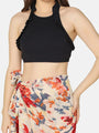 Halter Neck Three Piece Swimwear Set with Sarong - Da Intimo - Lingerie Online Store India