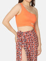 Cut-Out Off Shoulder Swimwear Set with Sarong - Da Intimo - Lingerie Online Store India