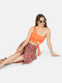 Cut-Out Off Shoulder Swimwear Set with Sarong - Da Intimo - Lingerie Online Store India