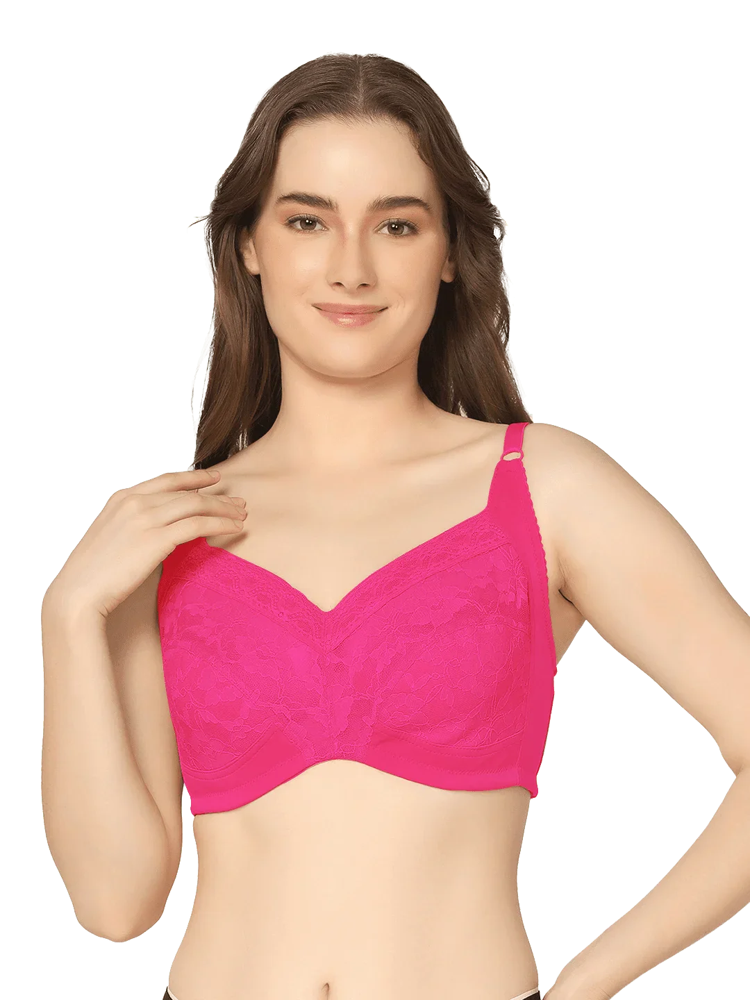 Full Coverage Lace Design Minimizer Bra - Da Intimo