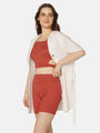 Cut-Out Three Piece Swimwear Set with Cover Up Shirt - Da Intimo - Lingerie Online Store India
