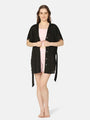 Cut-Out Three Piece Swimwear Set with Cover Up Shirt - Da Intimo - Lingerie Online Store India