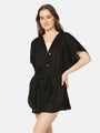 Cut-Out Three Piece Swimwear Set with Cover Up Shirt - Da Intimo - Lingerie Online Store India