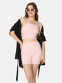 Cut-Out Three Piece Swimwear Set with Cover Up Shirt - Da Intimo - Lingerie Online Store India