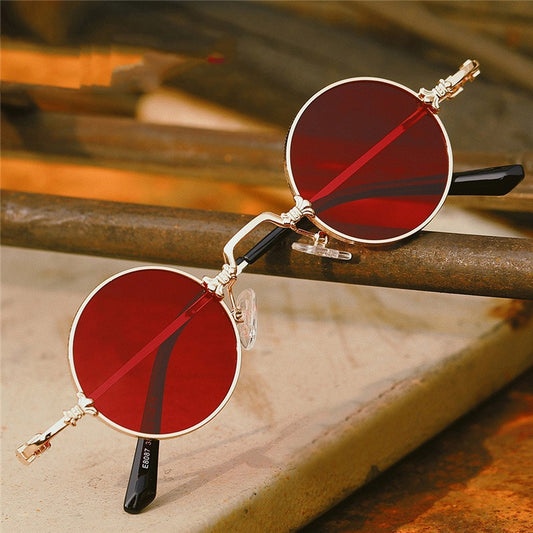 European And American Retro Round Sunglasses