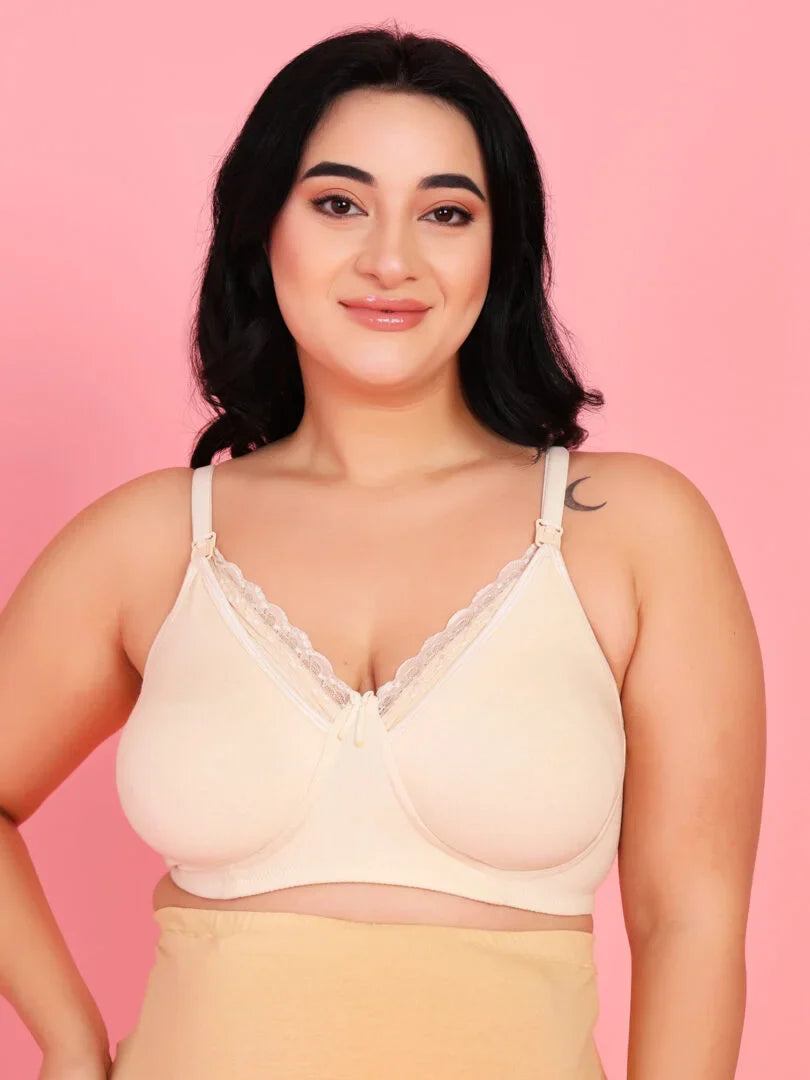 Mamma Presto Pack Of 3 Non Padded Nursing Maternity Bra - Da Intimo