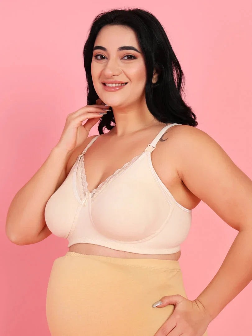 Mamma Presto Cotton Lacey Nursing Bra - Da Intimo