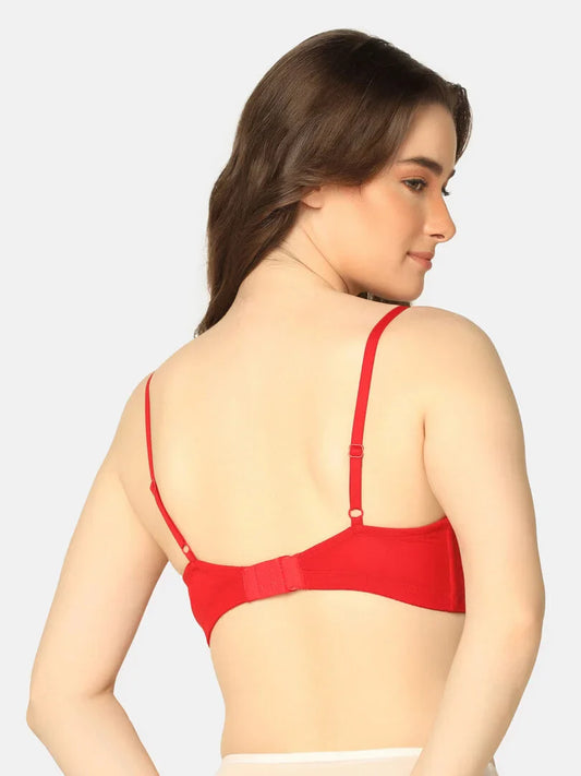 Lightly Padded Lacy Design Everyday T-Shirt Bra - Da Intimo - Lingerie Online Store India