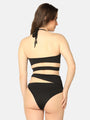 Cut Out Ring Design Stylish Solid Swimwear Set - Da Intimo - Lingerie Online Store India