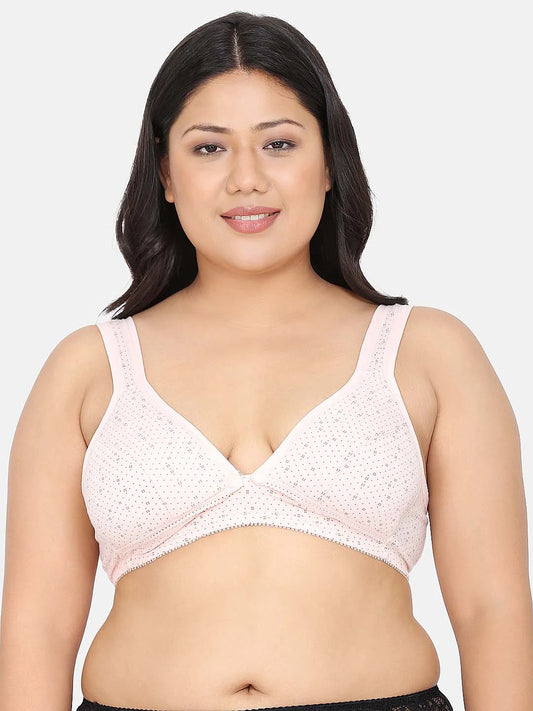 Full Coverage Non Padded Adjustable Straps Printed Maternity Bra - Da Intimo