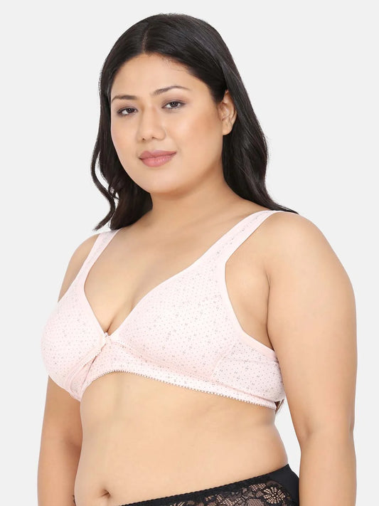 Full Coverage Non Padded Adjustable Straps Printed Maternity Bra - Da Intimo