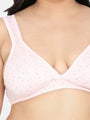 Full Coverage Non Padded Adjustable Straps Printed Maternity Bra - Da Intimo
