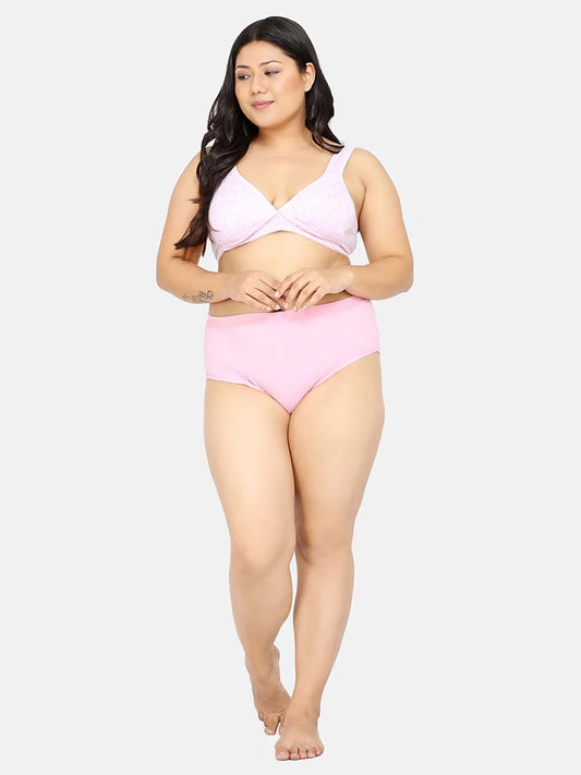 Full Coverage Non Padded Adjustable Straps Printed Maternity Bra - Da Intimo