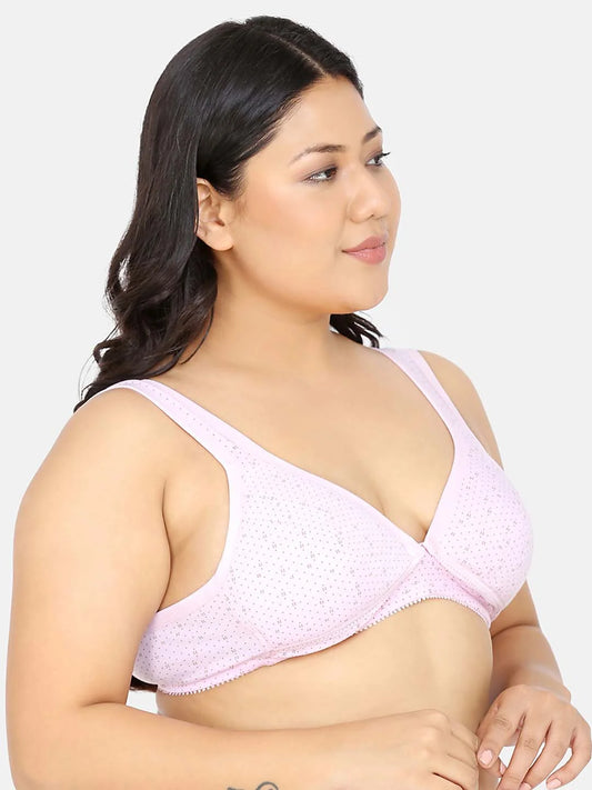 Full Coverage Non Padded Adjustable Straps Printed Maternity Bra - Da Intimo