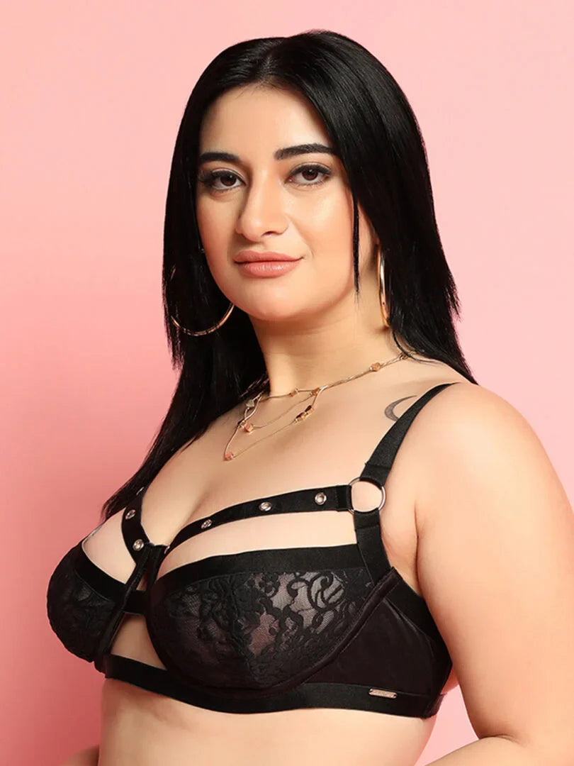 Pack of 2 Rivet Design Underwired Strappy Bra - Da Intimo