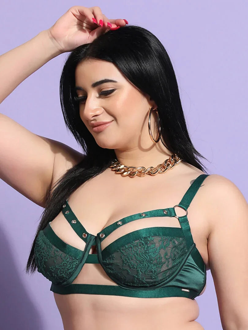 Pack of 2 Rivet Design Underwired Strappy Bra - Da Intimo
