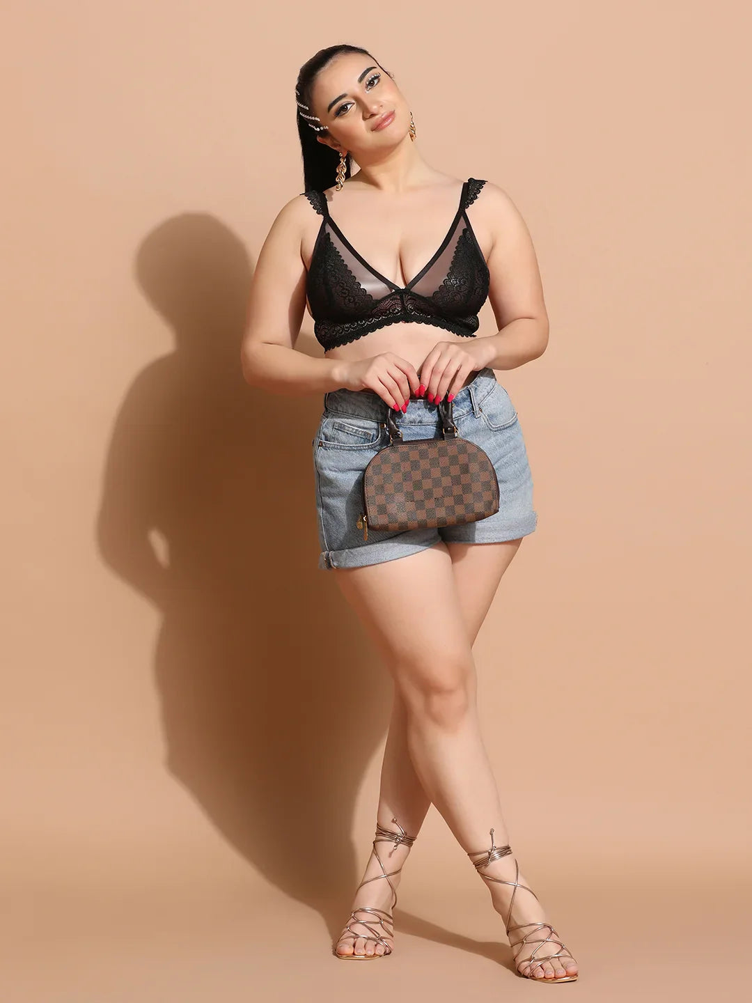 Soft Lace Non Padded Winged Strap Bra - Da Intimo