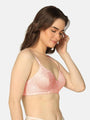 Lightly Padded Lacy Design Everyday T-Shirt Bra - Da Intimo - Lingerie Online Store India