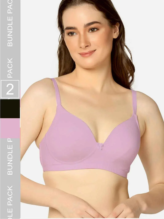 Pack Of Two Soft Padded Everyday Comfort T-Shirt Bra - Da Intimo