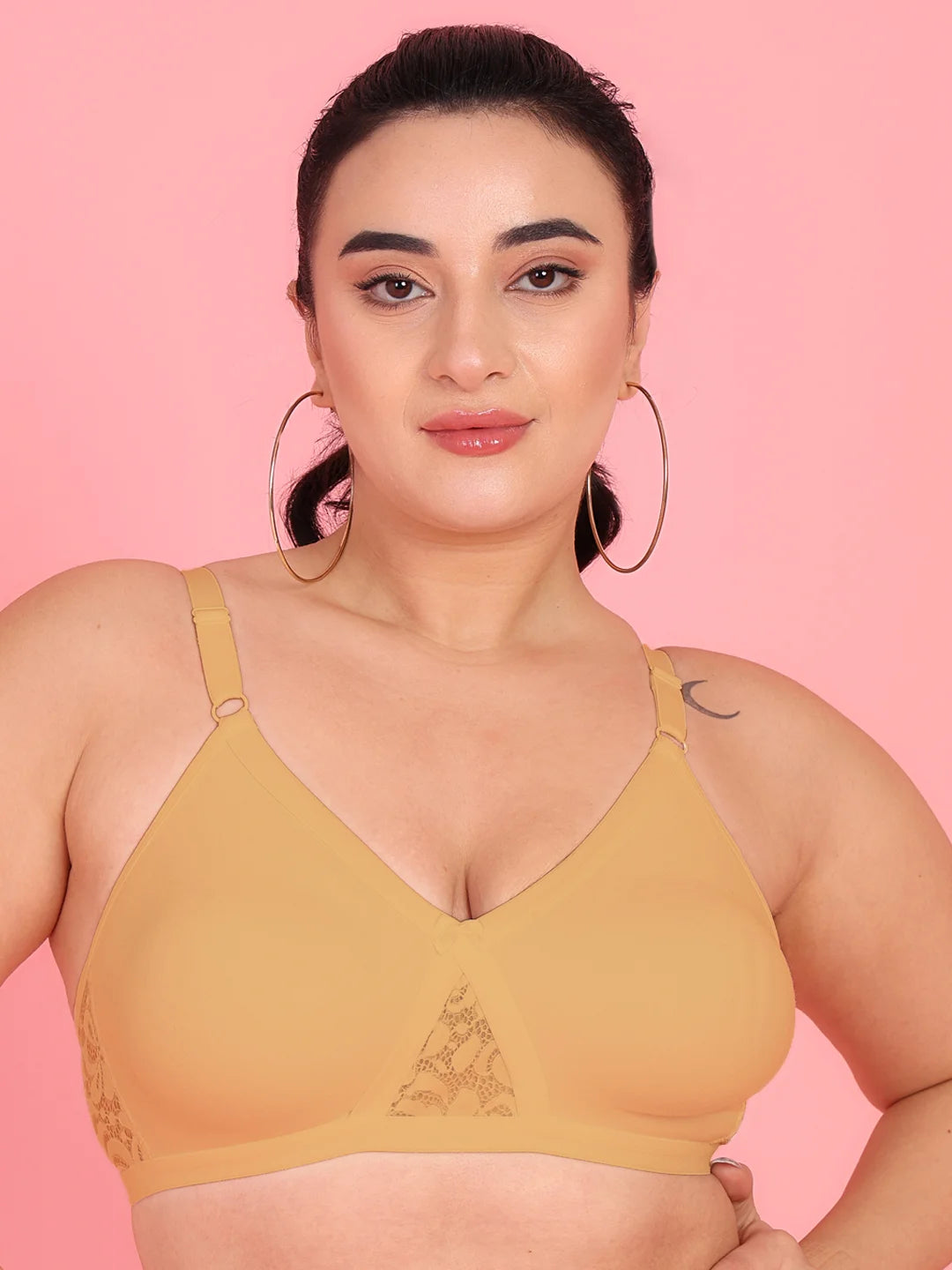 Curvy Love Plus Size Soft Cotton  Everyday Bra - Da Intimo