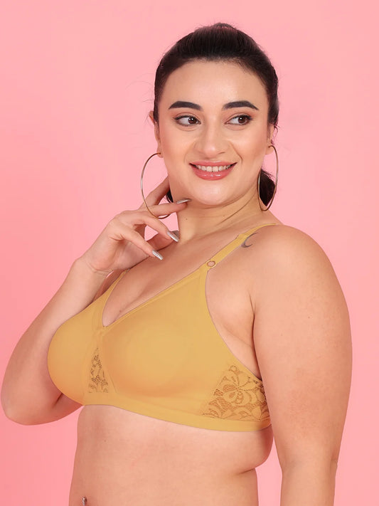 Curvy Love Plus Size Soft Cotton  Everyday Bra - Da Intimo