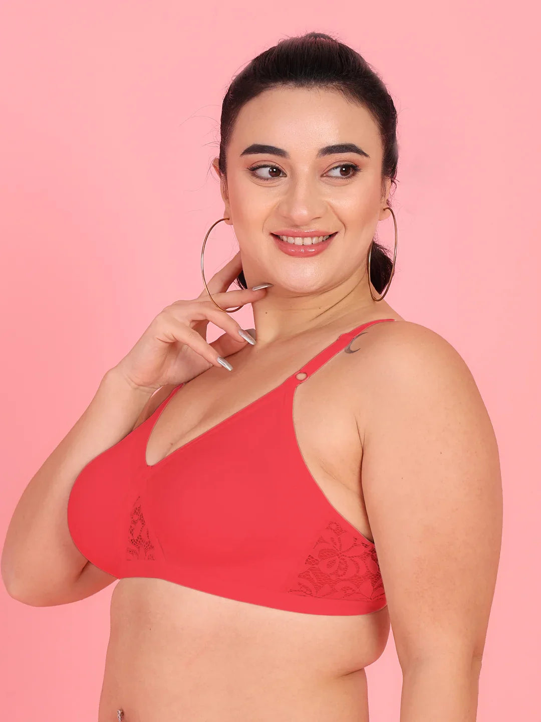 Curvy Love Plus Size Soft Cotton Everyday Bra - Da Intimo