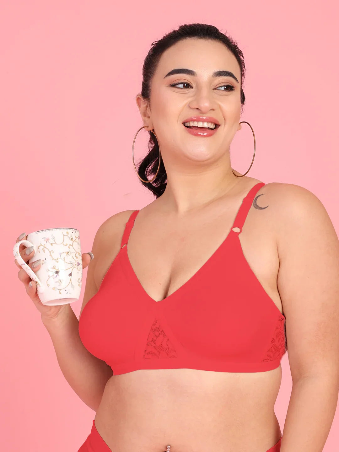 Curvy Love Plus Size Soft Cotton Everyday Bra - Da Intimo
