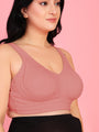Curvy Love Plus Size Full Coverage Non Padded Peach Bra - Da Intimo