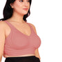 Curvy Love Pack of 2 Plus Size Full Coverage Non Padded Grey & Peach Bra