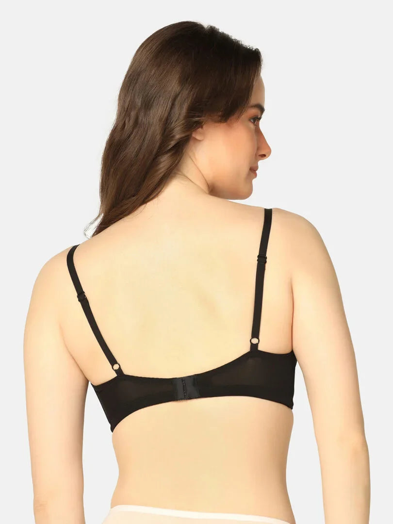 Pack Of 3 Lightly Padded Lacy Design Everyday T-Shirt Bra - Da Intimo