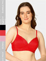 Pack Of 3 Lightly Padded Lacy Design Everyday T-Shirt Bra - Da Intimo