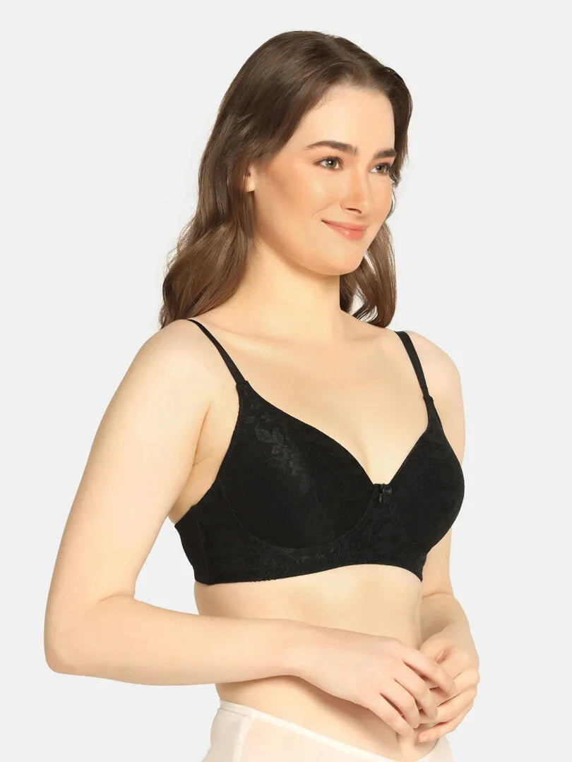 Pack Of 3 Lightly Padded Lacy Design Everyday T-Shirt Bra - Da Intimo