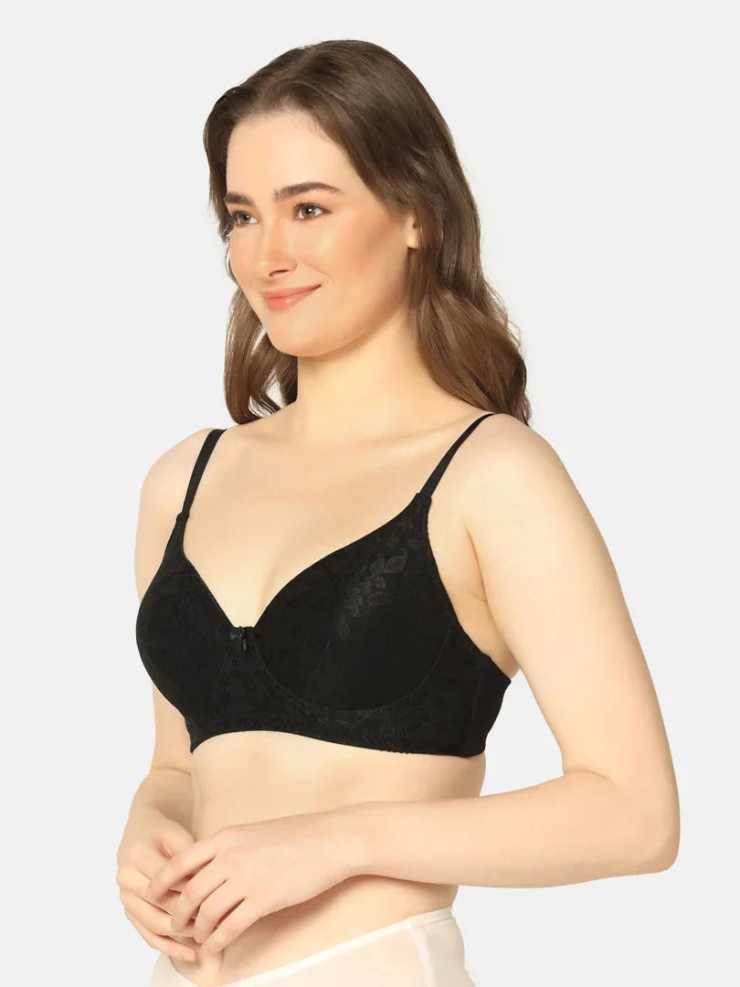 Pack Of 3 Lightly Padded Lacy Design Everyday T-Shirt Bra - Da Intimo